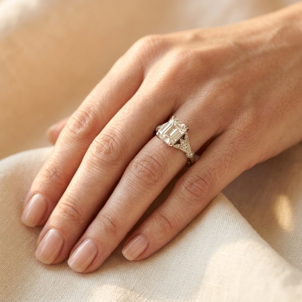 Luxury Vintage Art Deco Engagement Ring