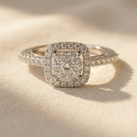 Elegant Vintage Square Cubic Zirconia Ring