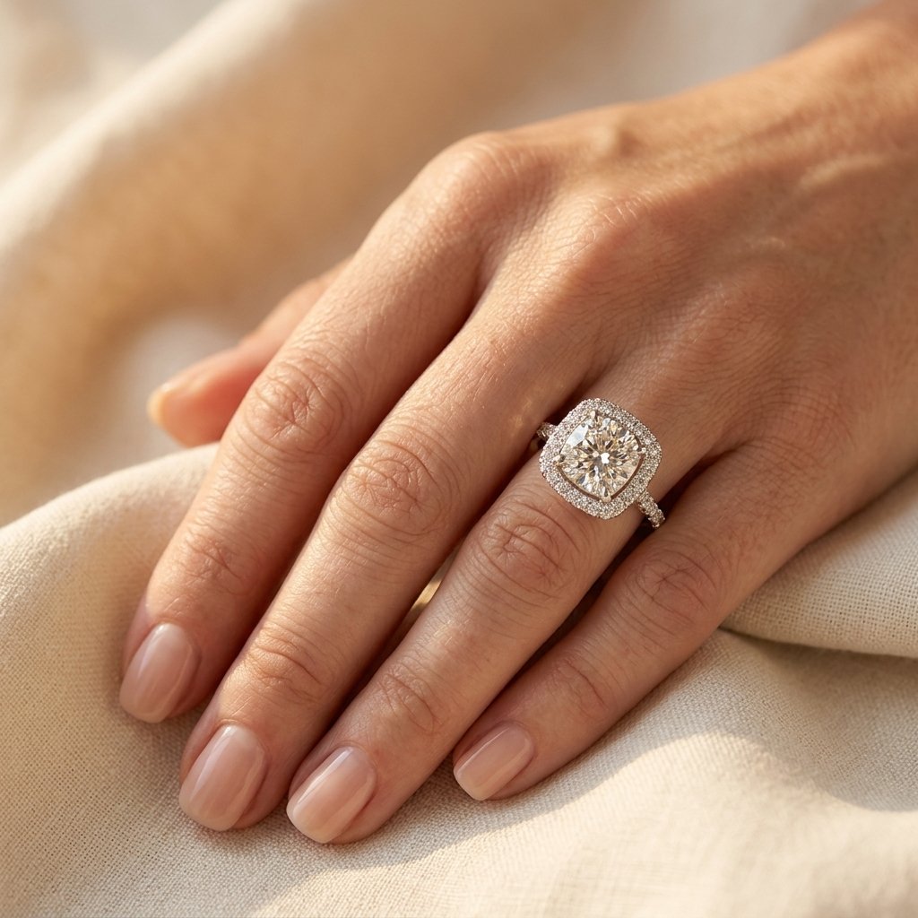 Elegant Vintage Square Cubic Zirconia Ring