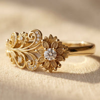 Vintage Silver Filigree Oval Ring