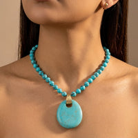 Boho Gold Filigree Turquoise Teardrop Earrings