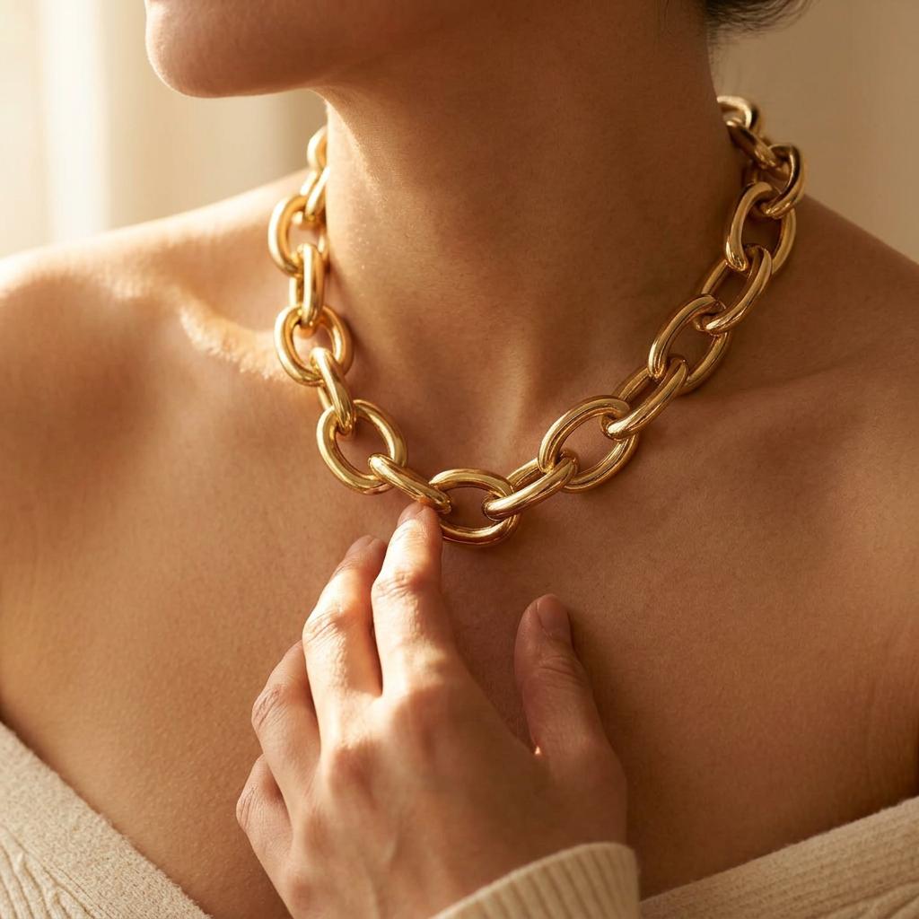 Chunky Chain Multi Layer Punk Necklace