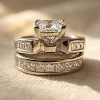 White Cubic Zirconia Silver Statement Ring