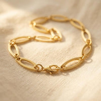 Bohemian Geometric Metal Chunky Chain Necklace