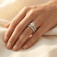 Retro Luxury Zirconia Inlay Wedding Ring