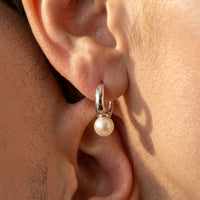 Classic Silver Pearl Drop Earrings