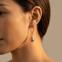 Classic Gold Teardrop Dangle Earrings