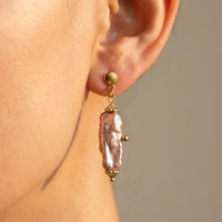 Gourd Shaped Pearl Gold Jewelry Set