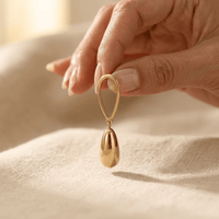 Classic Gold Teardrop Dangle Earrings