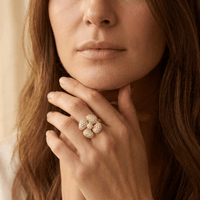 Elegant 18K Gold Plated Encrusted Ring
