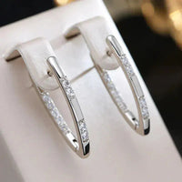 Sophisticated Earrings with Zirconia Stones