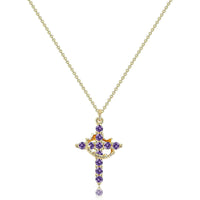 The Eternal Cross & Crown Necklace