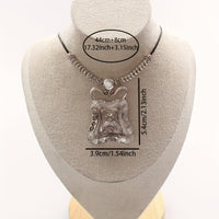 Vintage Antique Geometric Tribal Pendant Necklace