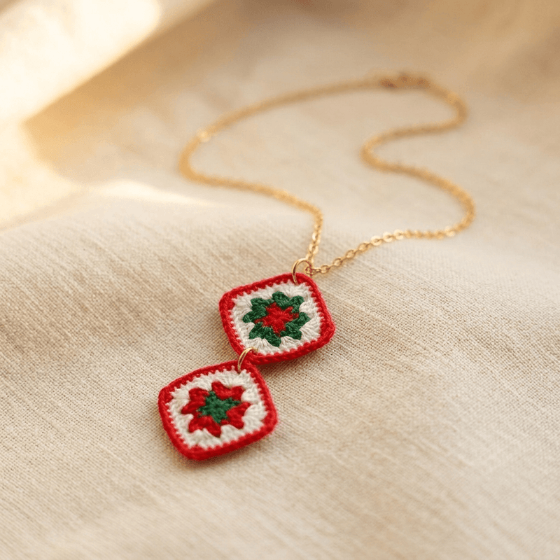 Vintage Bohemian Gold Pendant Necklace