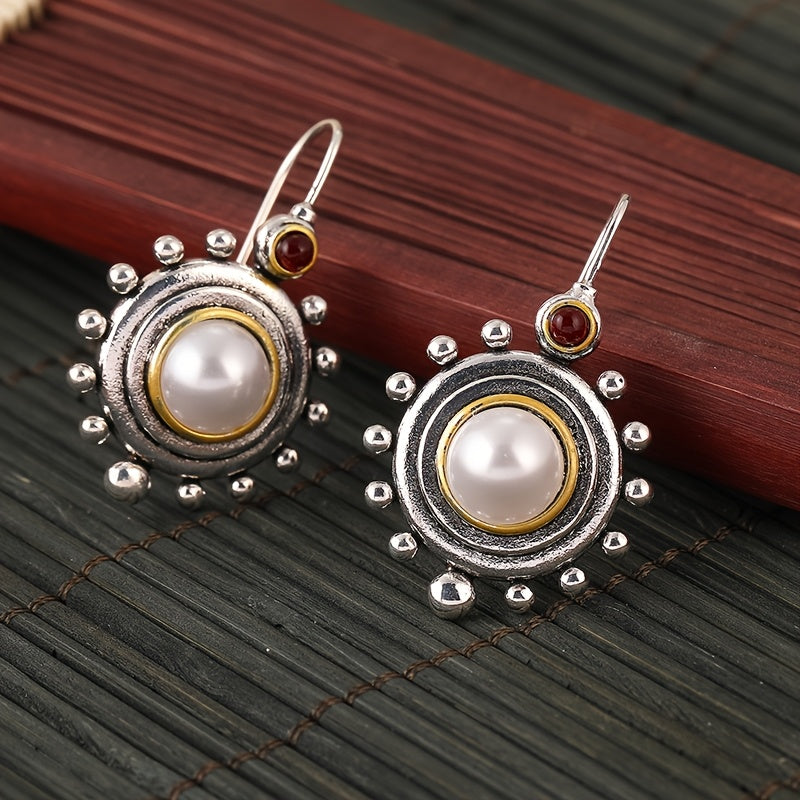 Vintage Pearl Statement Stud Earrings