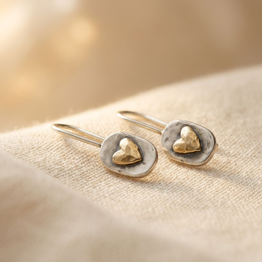 Vintage Silver Golden Heart Earrings – Grace Parker Jewelry